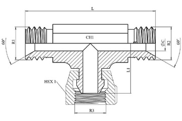 Тройник BSP 1/2" (Ш-Г-Ш)