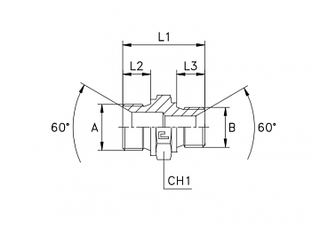 ШТУЦЕР МЕТРИКА (60°) - MALE BSP (60°)